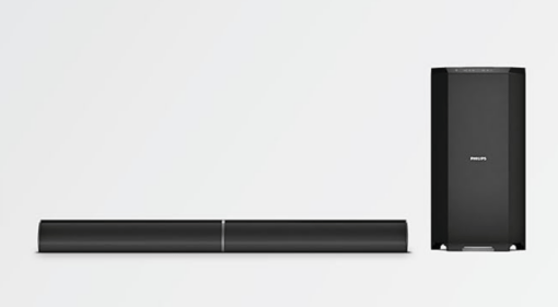 Philips Convertible Soundbar MMS8090B/94 2.1 Channel 80W, Optical-Connectivity Option with Supporting USB, AUX, FM & Remote Control (Black) - Image 3